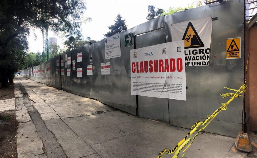 Autoridades De La Delegaci N Miguel Hidalgo Clausuran Construcci N En