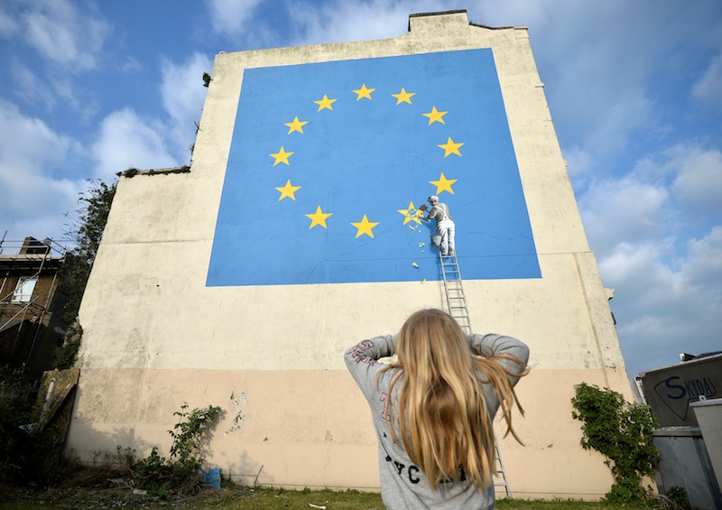 Mural de Banksy sobre el Brexit