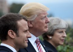 Macron dialoga con Trump y May