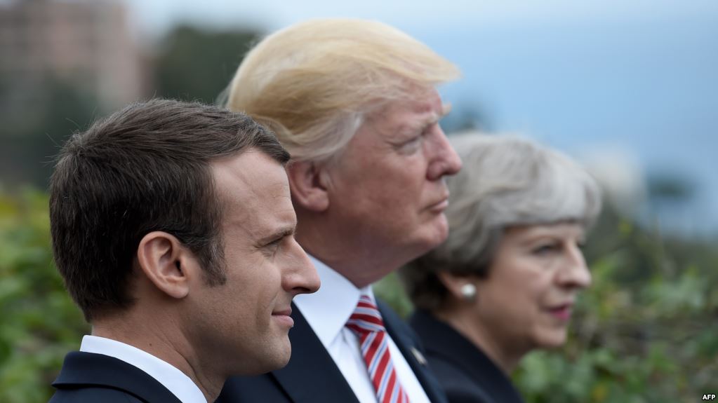 Macron dialoga con Trump y May