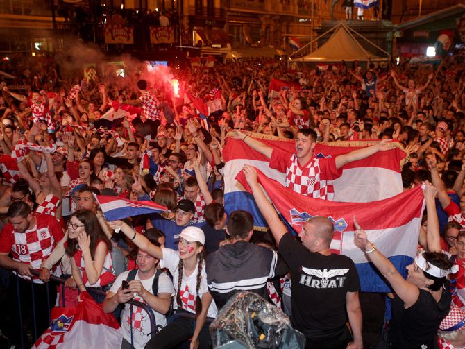 Croatas celebran segundo lugar