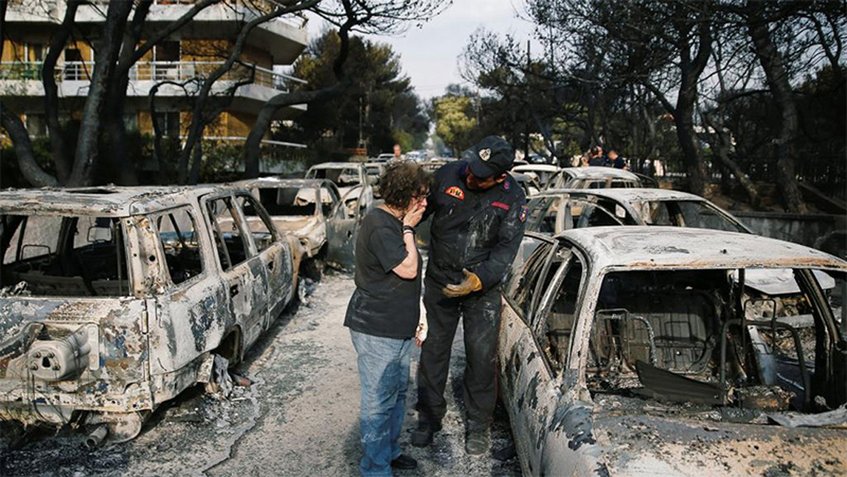 muertos por incendios en Grecia