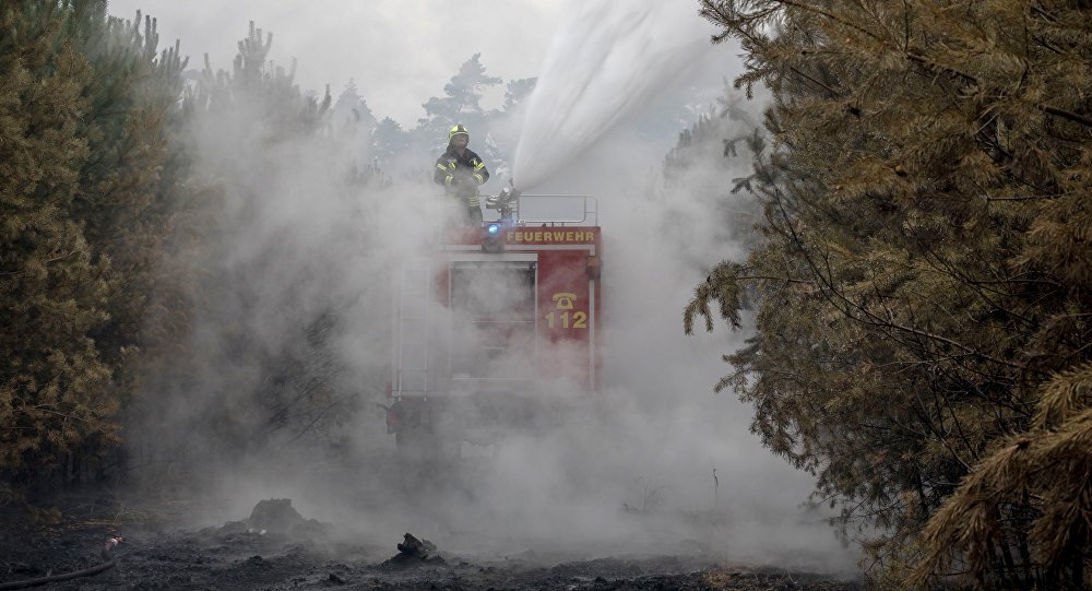 Incendio forestal en Alemania