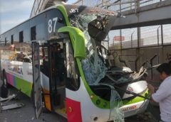 Choque de mexibús en Ecatepec