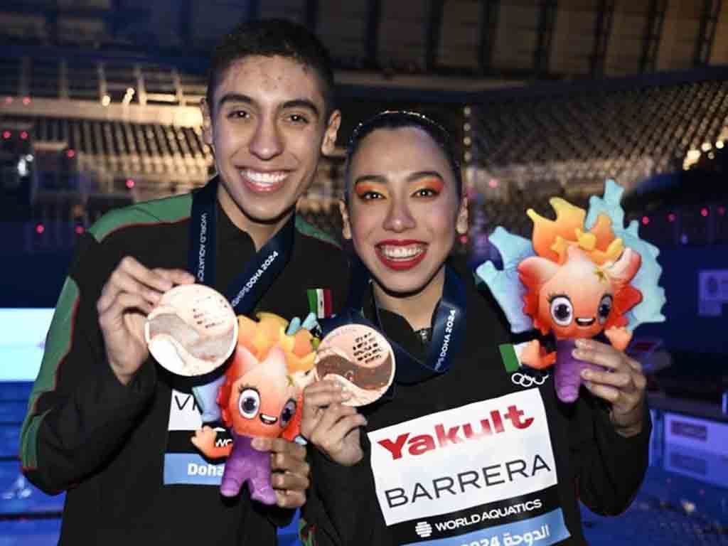 México alcanzó bronce mundial en nado sincronizado