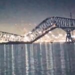Se cae puente de Baltimore: vehículos y personas caen al agua