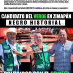 Candidatos del Verde en Zimapán en escándalos