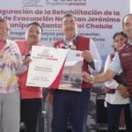 Lidera Salomón rehabilitación de la carretera San Jerónimo Tecuanipan en Puebla