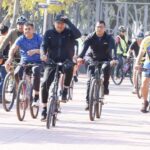 Une primera rodada Por Amor a Puebla a ciclistas con Alejandro Armenta