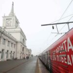 Llega el Tren de la Victoria a Lugansk por primera vez